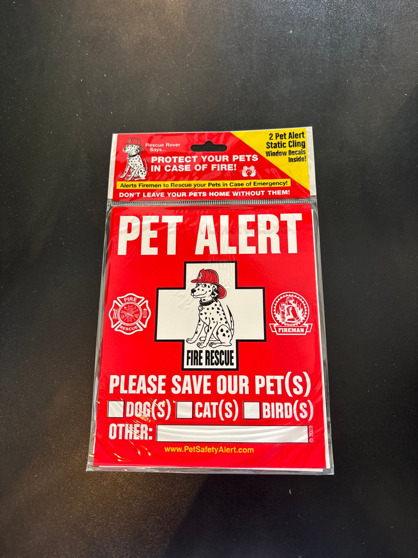 PET SAFETY WINDOW DECAL