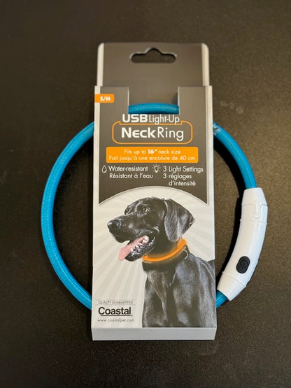 Light up Collar, cut to size, comes with charger